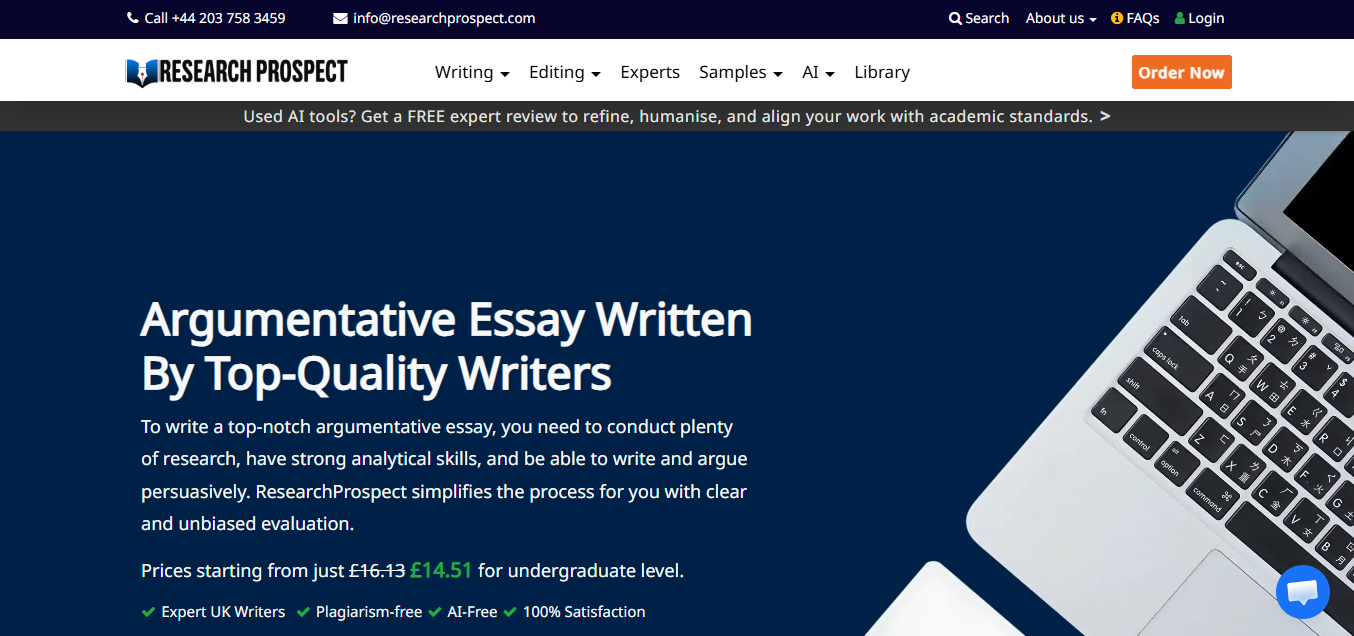 Argumentative Essay Writing Service