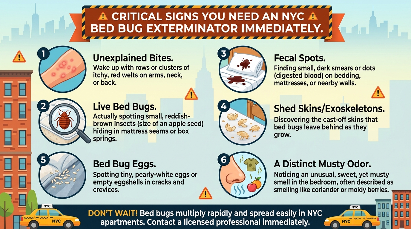 Signs You Need a Bed Bug Exterminator in NYC Immediately