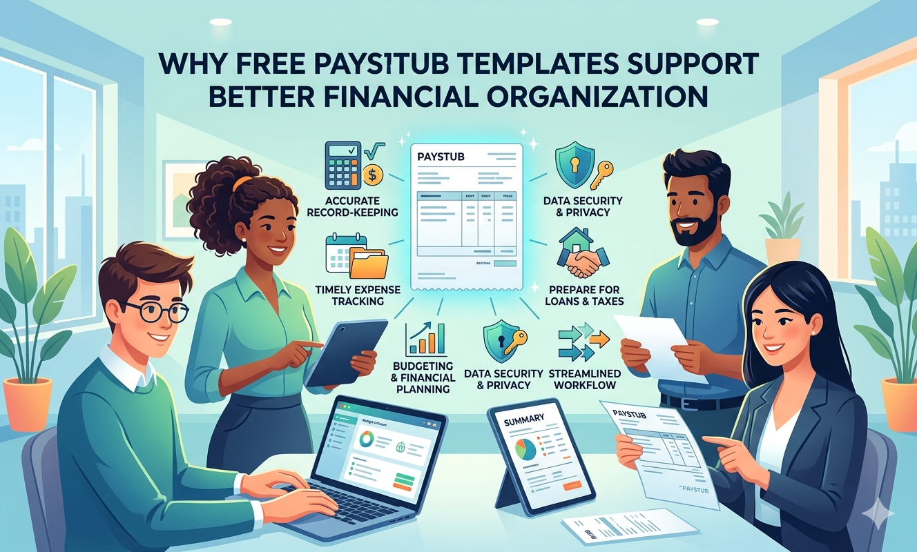Why Free Paystub Templates Support Better Financial Organization