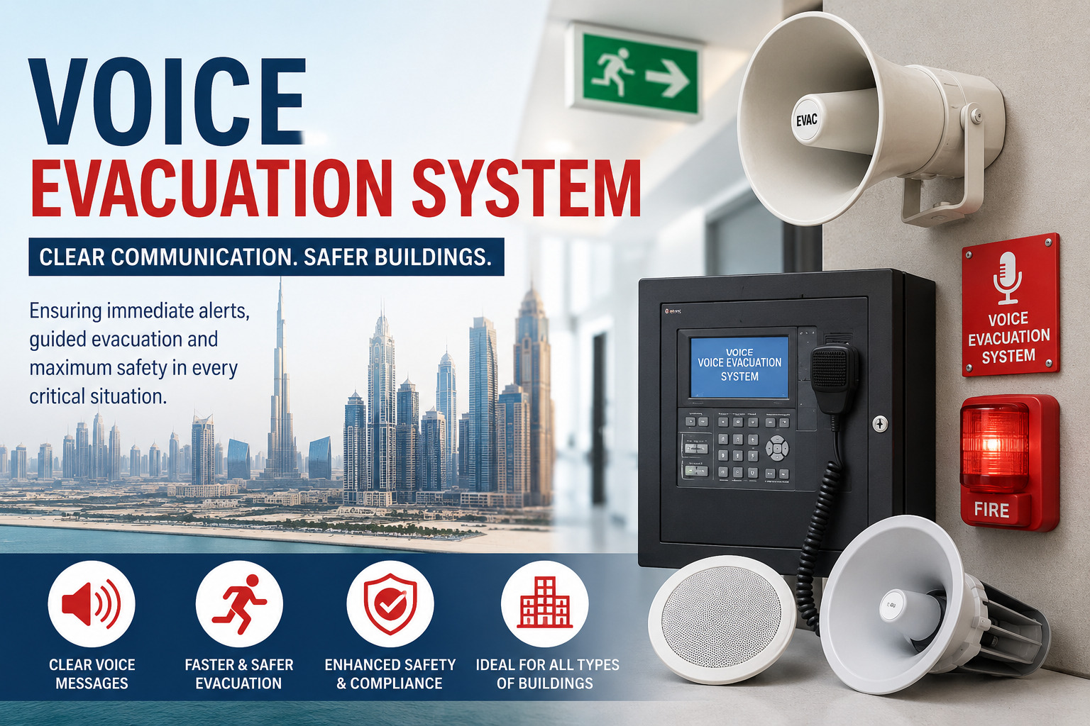 voice evacuation system supplier in uae
