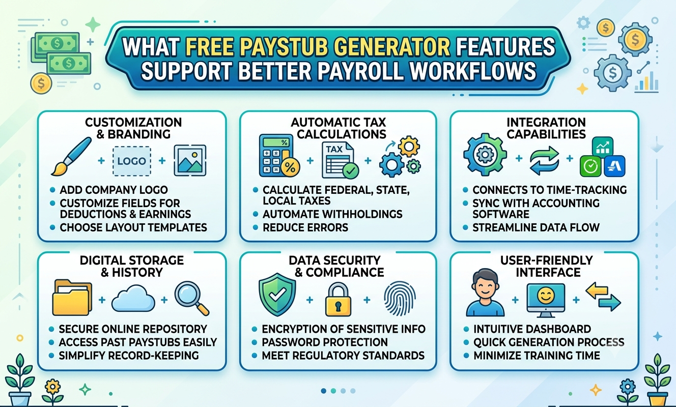 What Free Paystub Generator Support Payroll Workflows