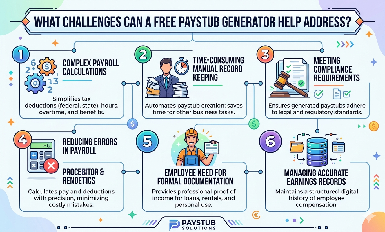 What Challenges Can a Free Paystub Generator Help Address?