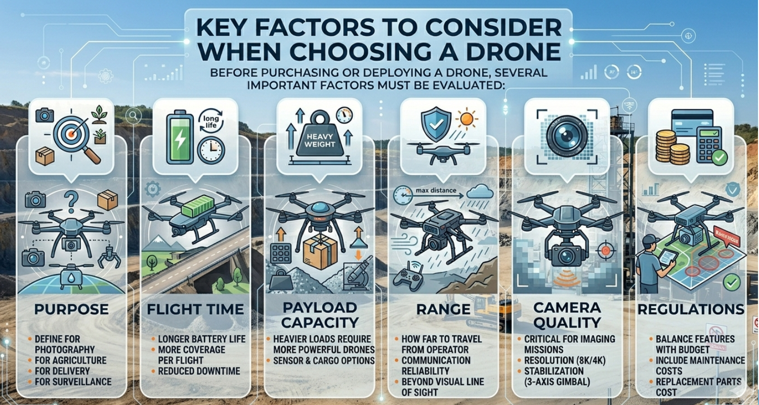 Key factors of Drones