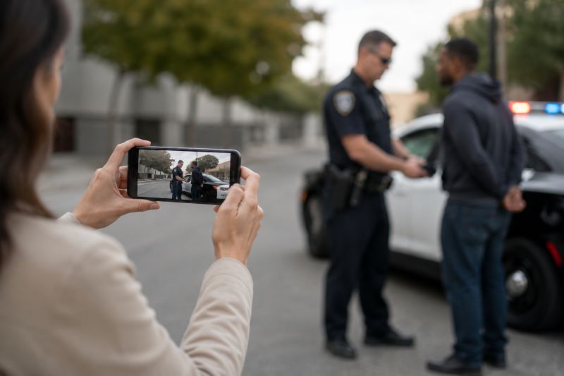 Recording Police Officer