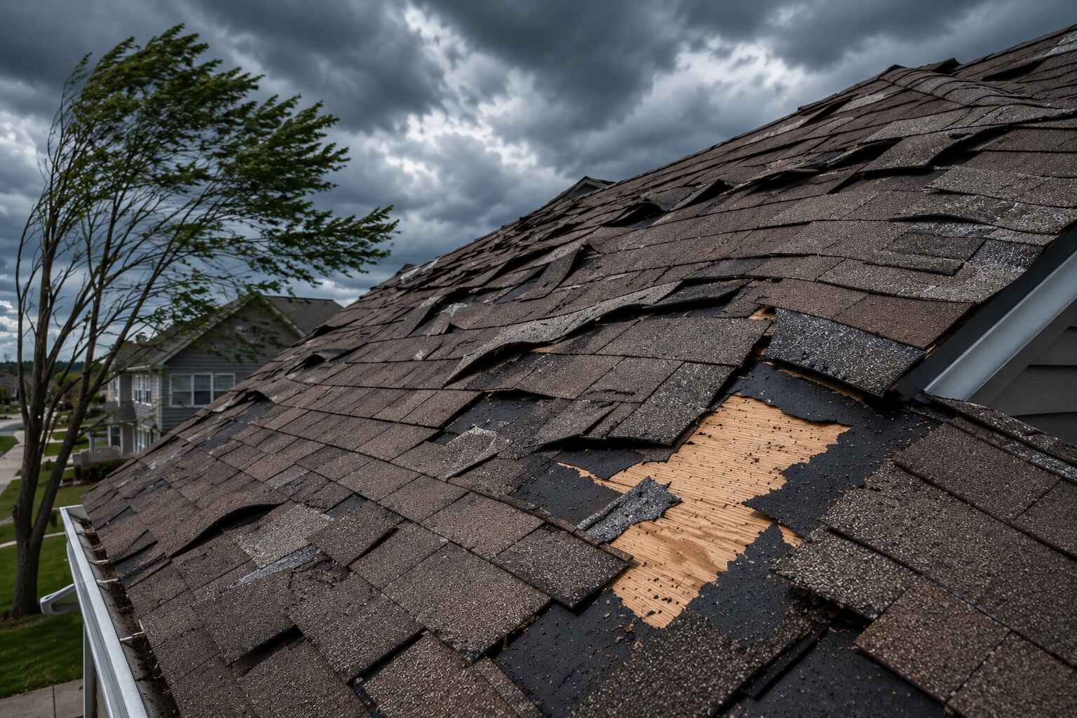 wind damage roof repair