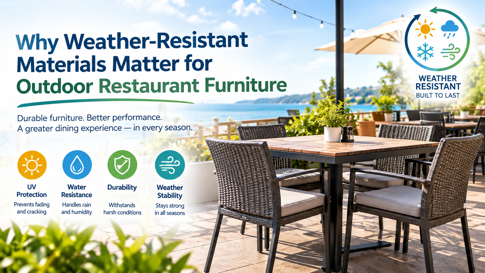 commercial outdoor dining furniture