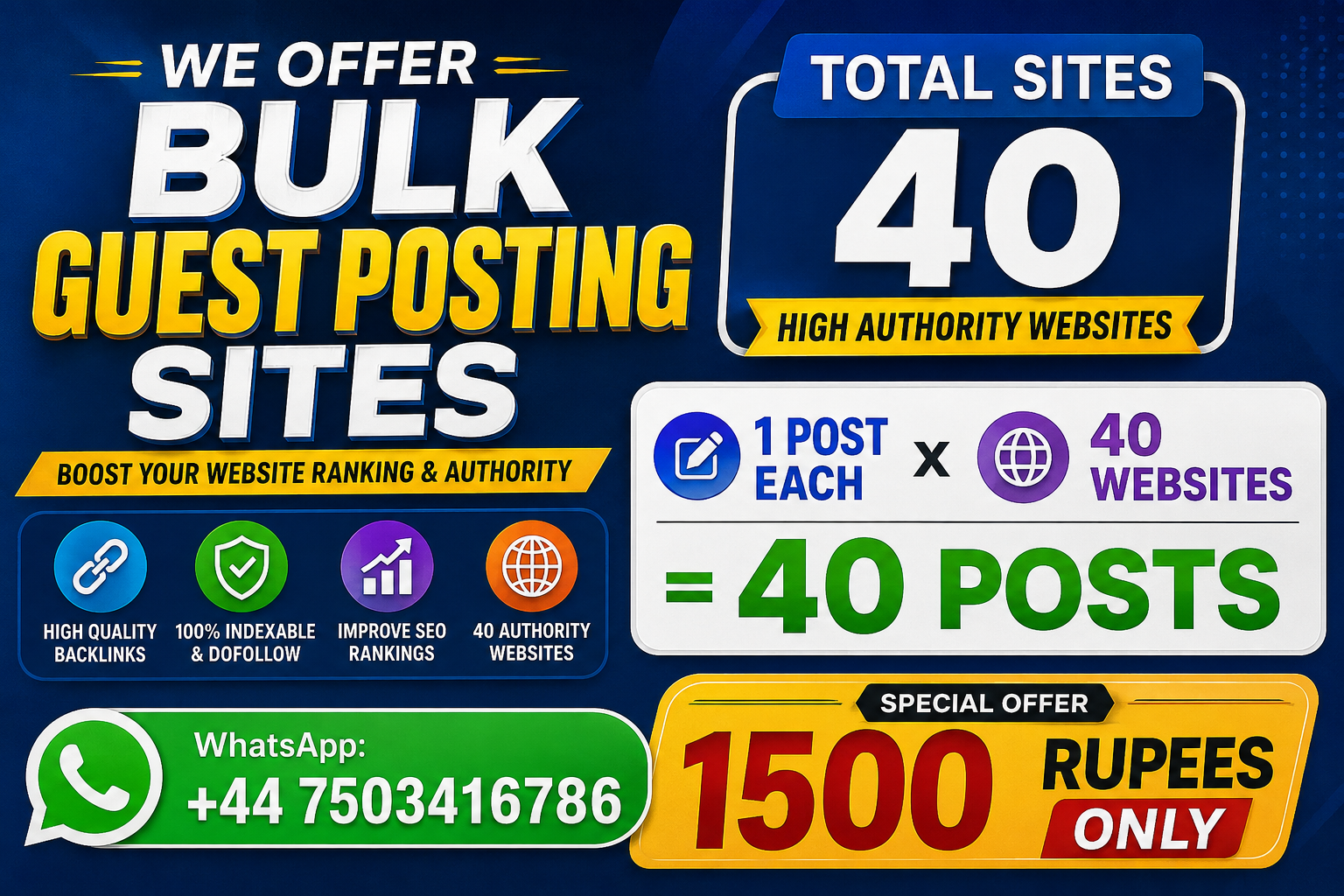 40 sites