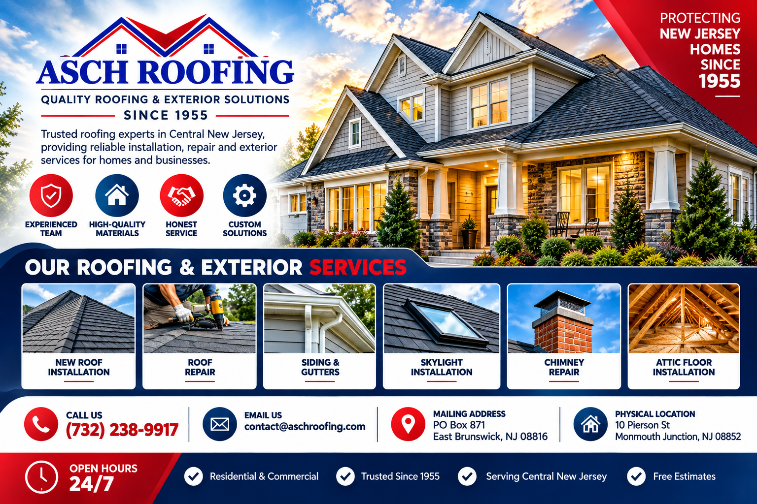 roof repair Middlesex County