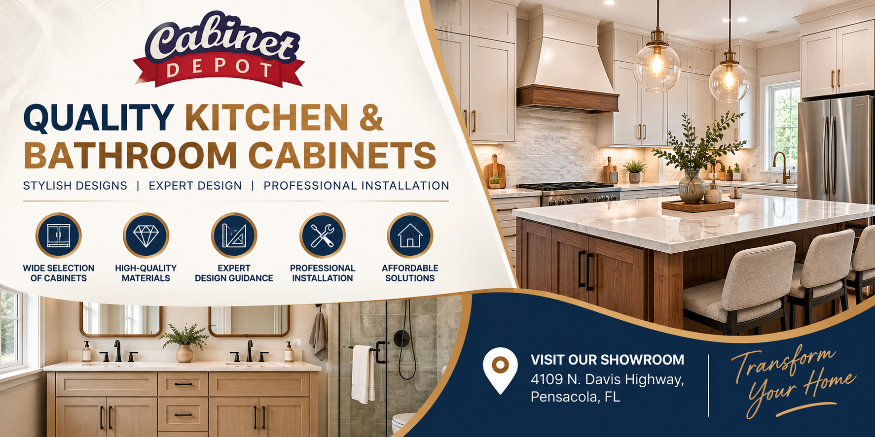 Kitchen and Bathroom Cabinets