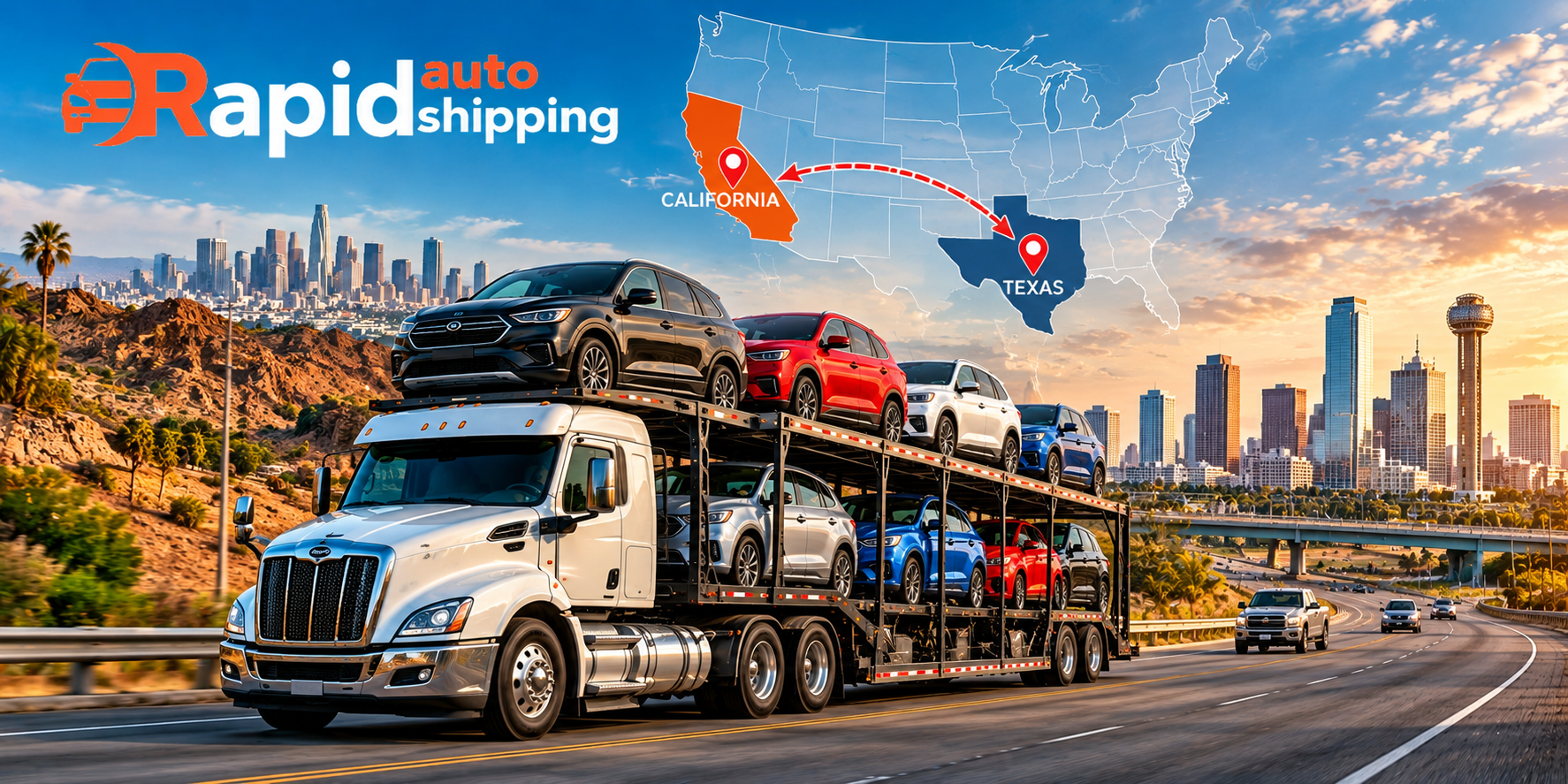 Auto Transport Companies California to Texas – Fast, Safe & Affordable Car Shipping