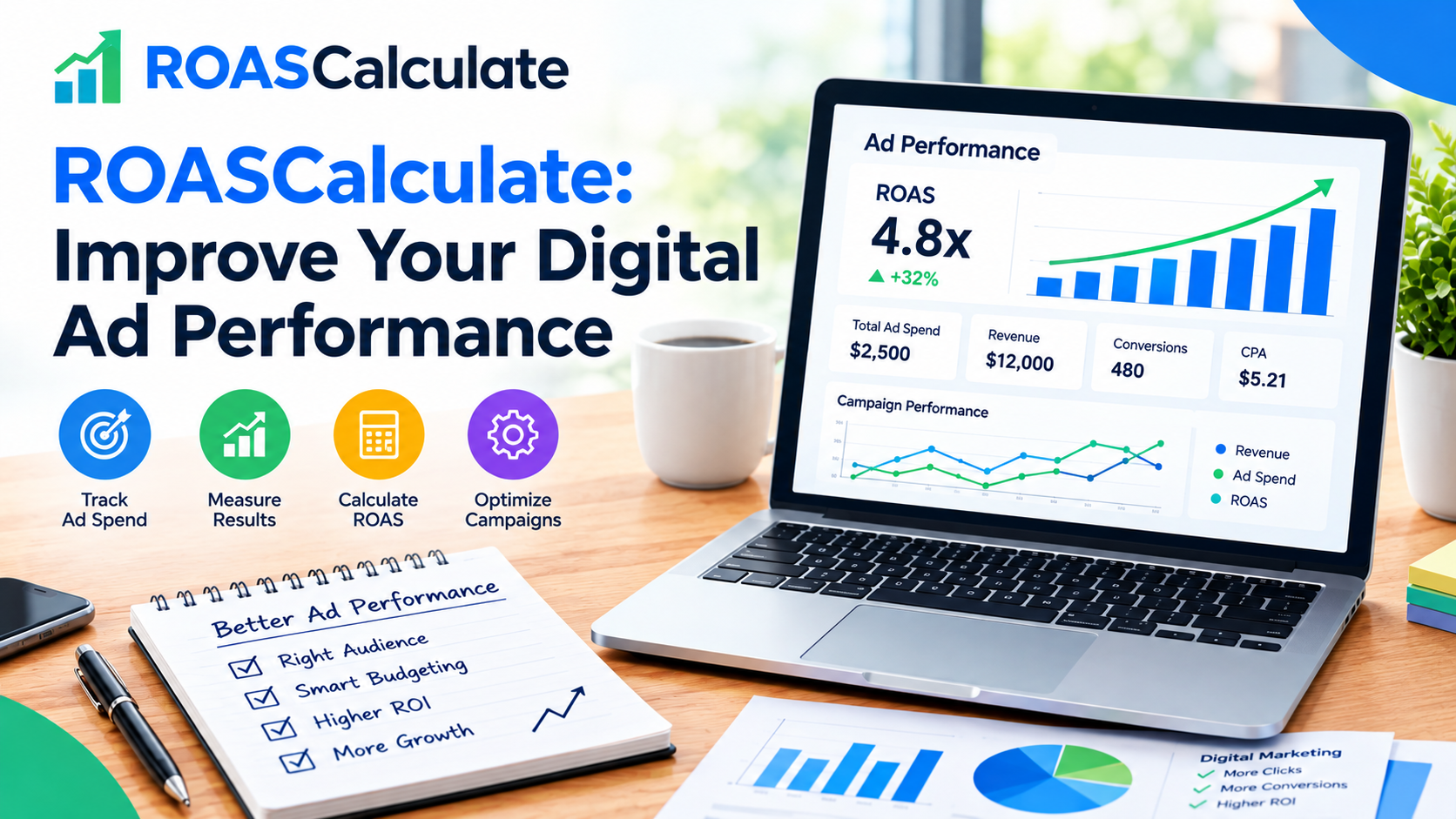 ROASCalculate Digital Ad Performance Dashboard