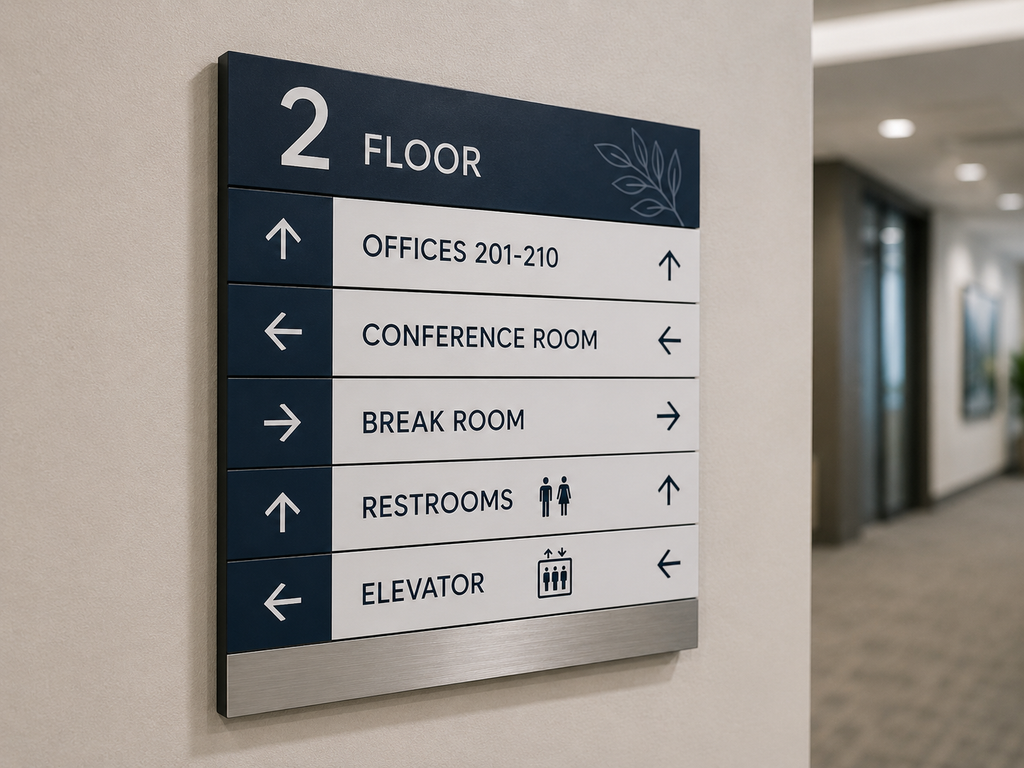 Wayfinding Signs in Walsh Ranch, Fort Worth West: Interior Directional Signs for Growing Offices and Mixed-Use Developments | SpeedPro Fort Worth West