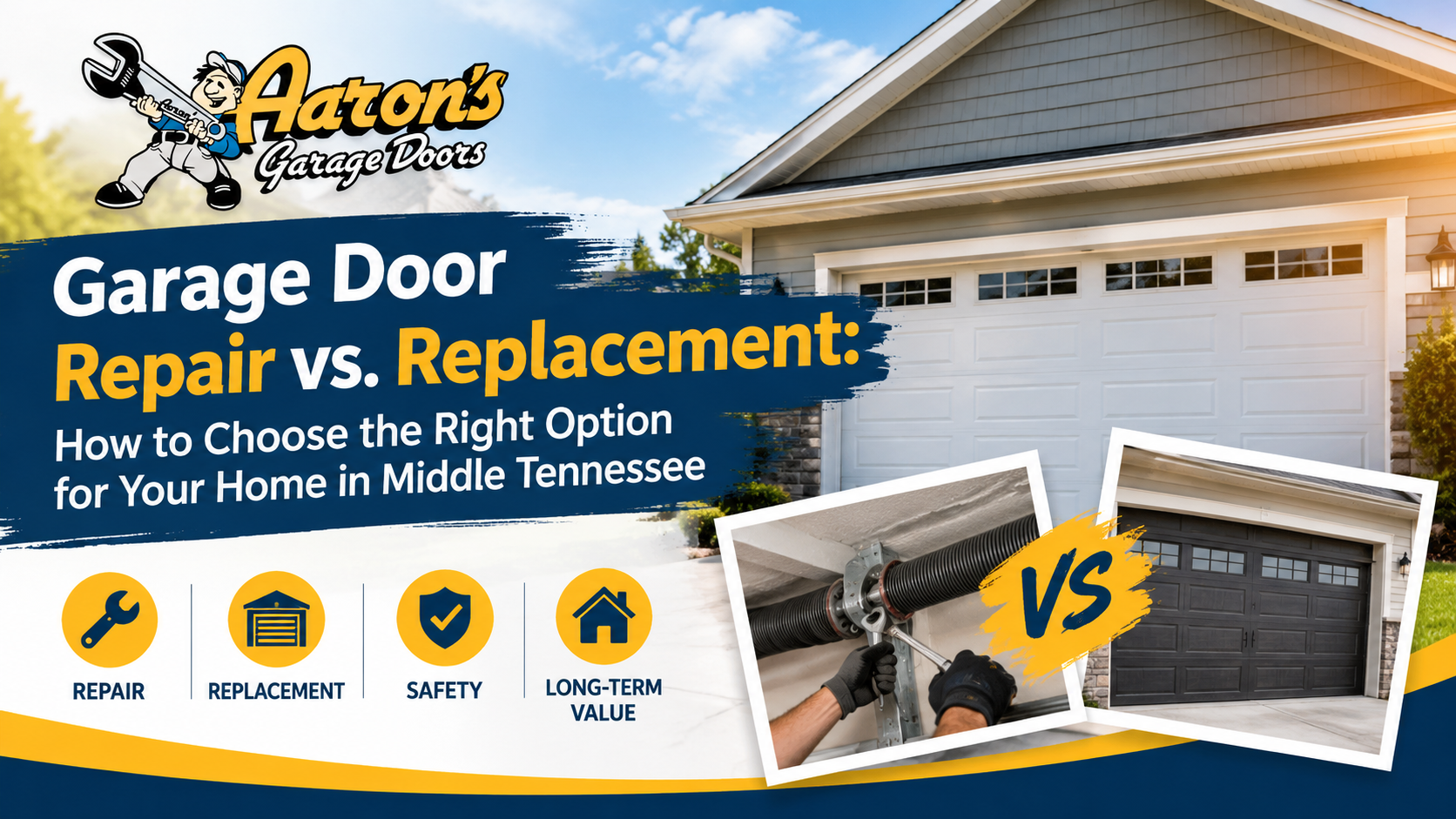 Garage Door Repair vs. Replacement