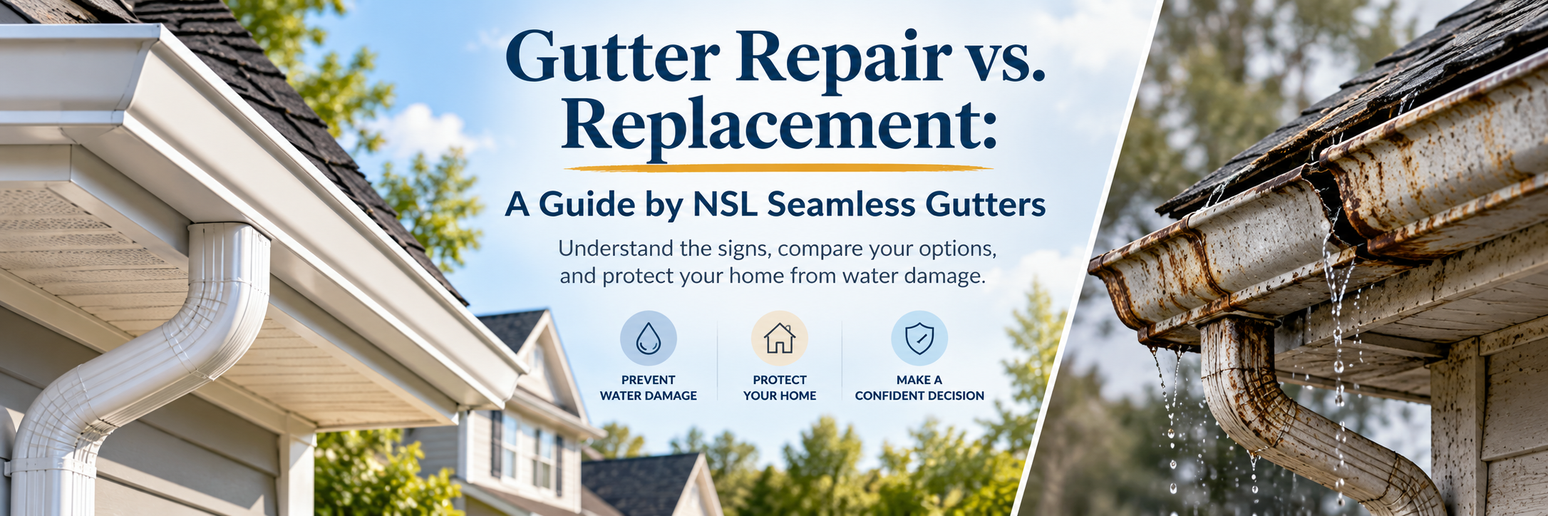 Gutter Repair vs. Replacement Guide