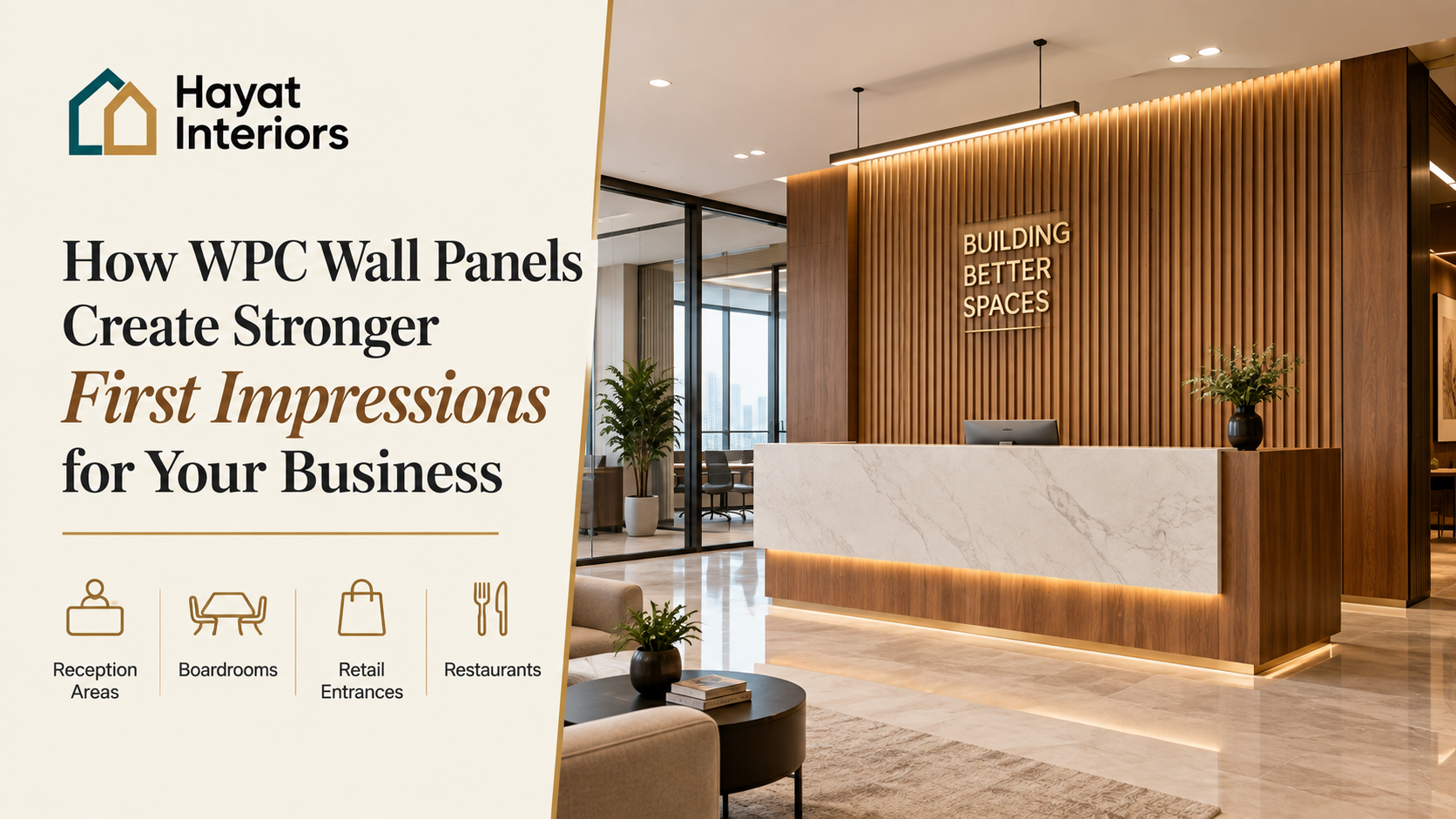 How WPC Wall Panels Improve A Business’s First Impression