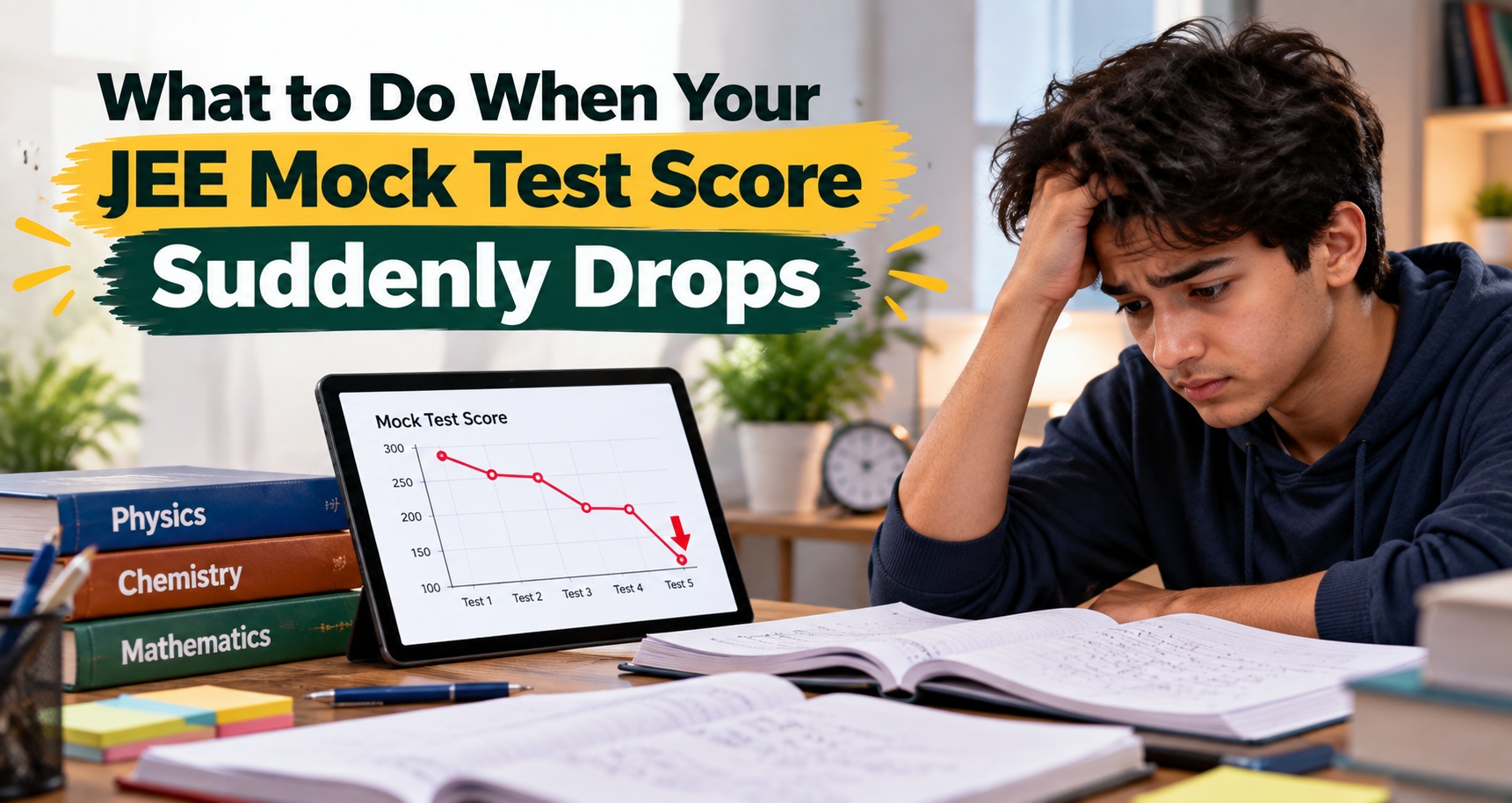 What to Do When Your JEE Mock Test Score Suddenly Drops