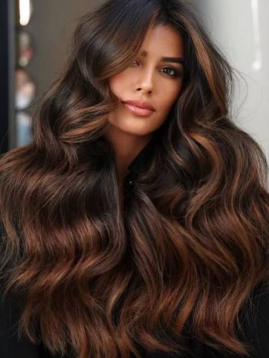 Mocha brunette hair color
