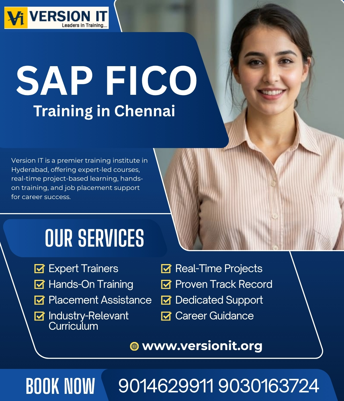 SAP FICO Training in Chennai covering financial accounting, controlling, and practical ERP finance skills at Version IT